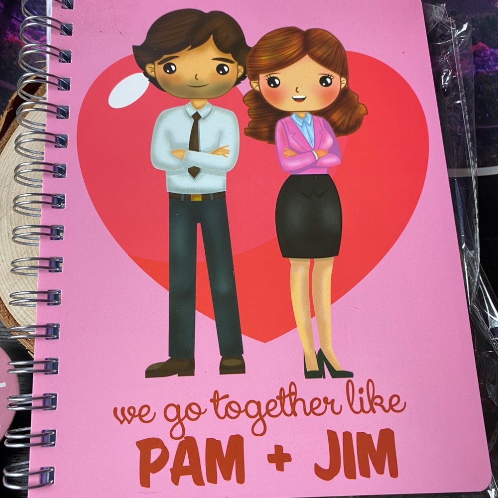 The office notebook we go together like Pam & Jim